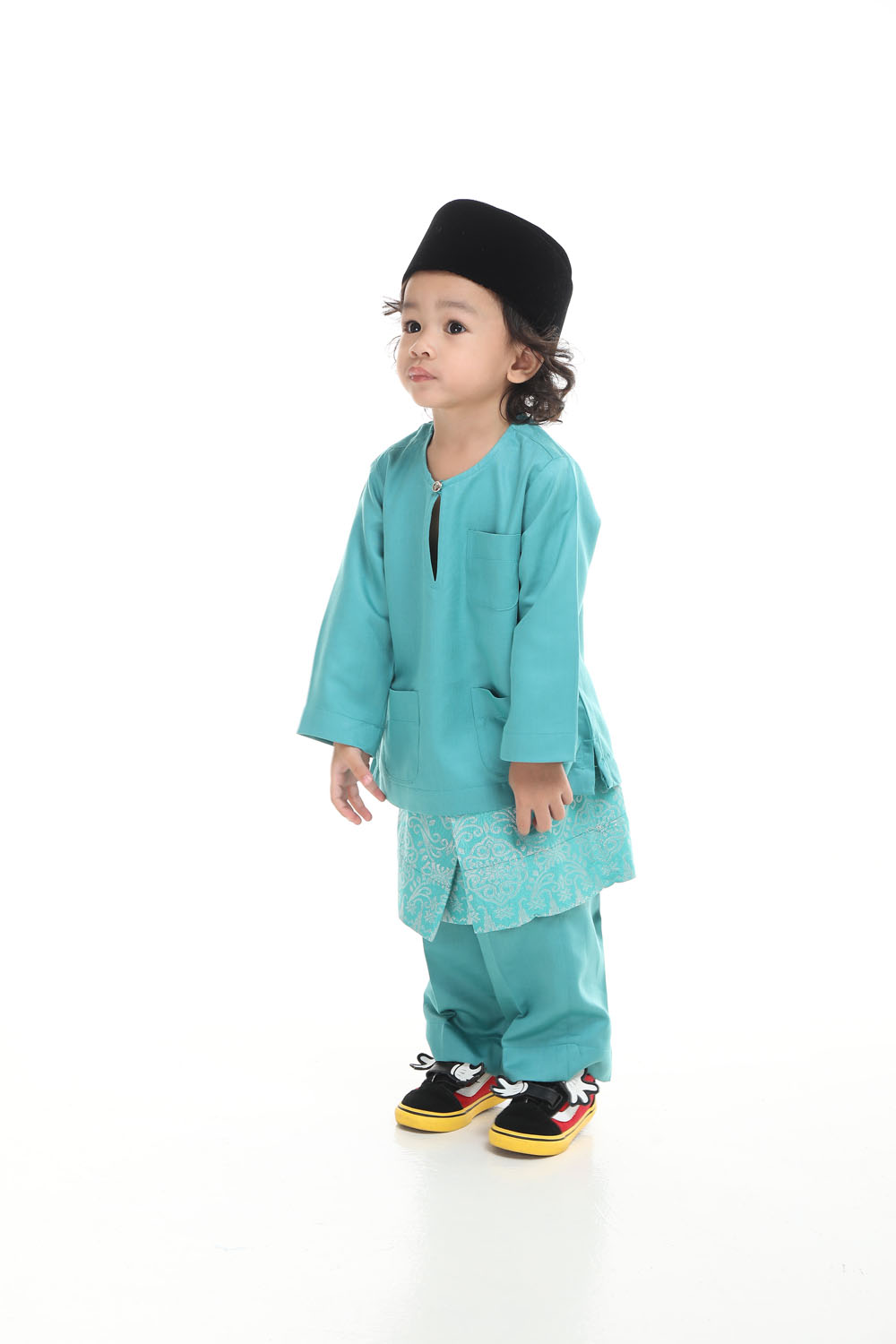  Baju  Melayu  Jebat Kids Thai Teal Omar Ali 