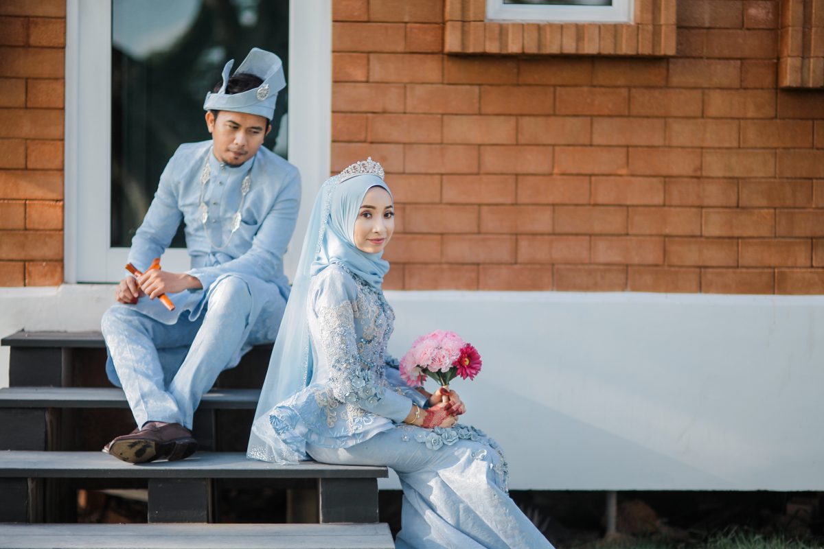 dress pengantin muslimah simple